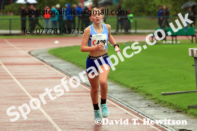Girls Under-13s 2025 Northern Athletics Autumn Road Relays, Leigh, Lancashire. Photo: David T. Hewitson/Sports for All Pics